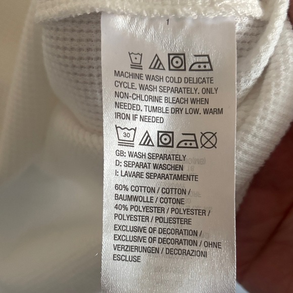 Candace Cameron Bure Waffle Knit Long
sleeve Top S New Day White - Picture 9 of 10